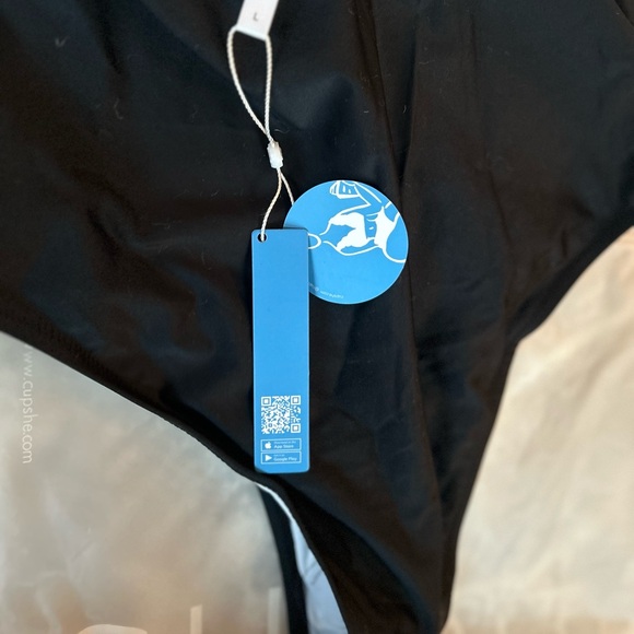 NWT- Cupshe Black One Piece Swim - Picture 5 of 5
